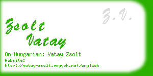 zsolt vatay business card